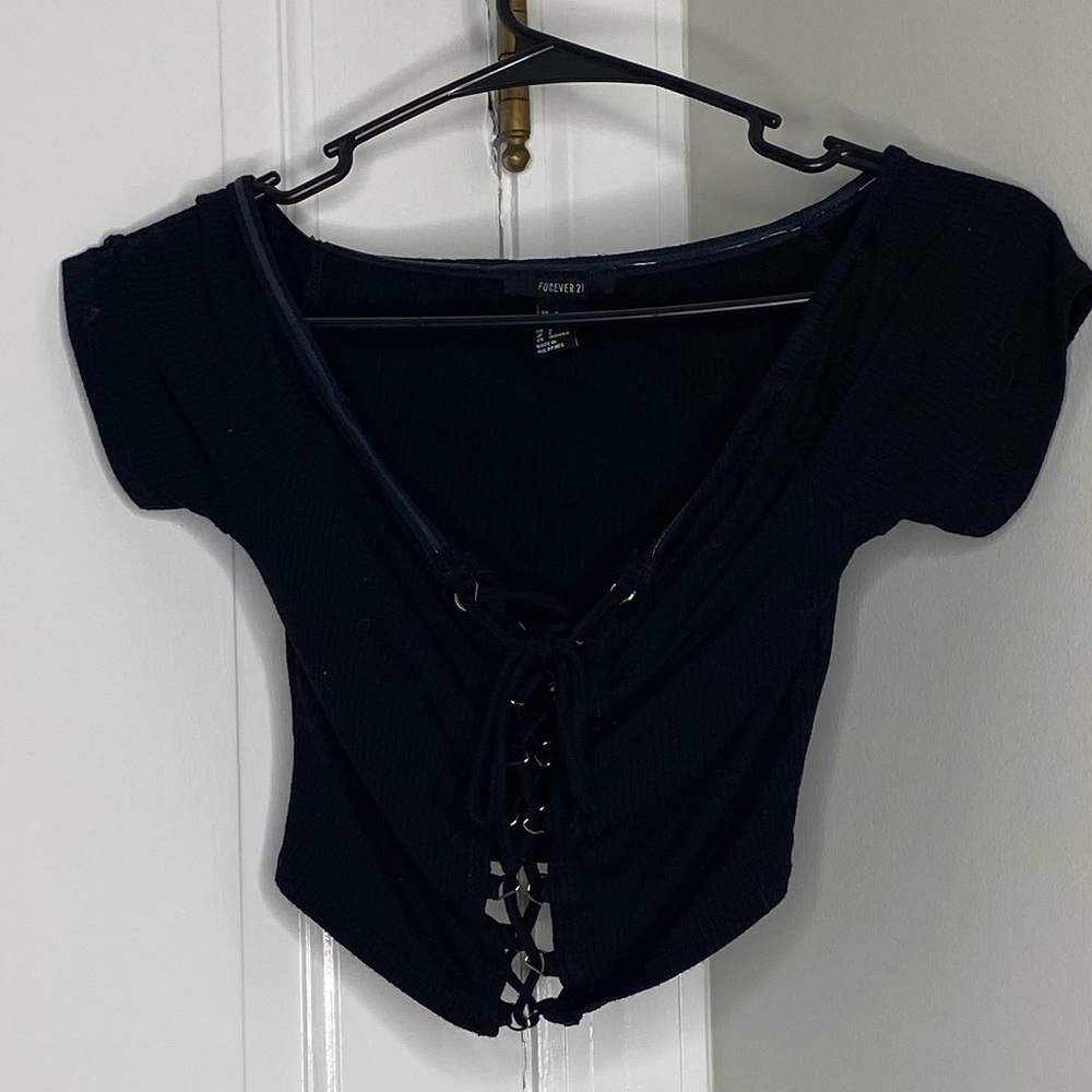 Back crop top